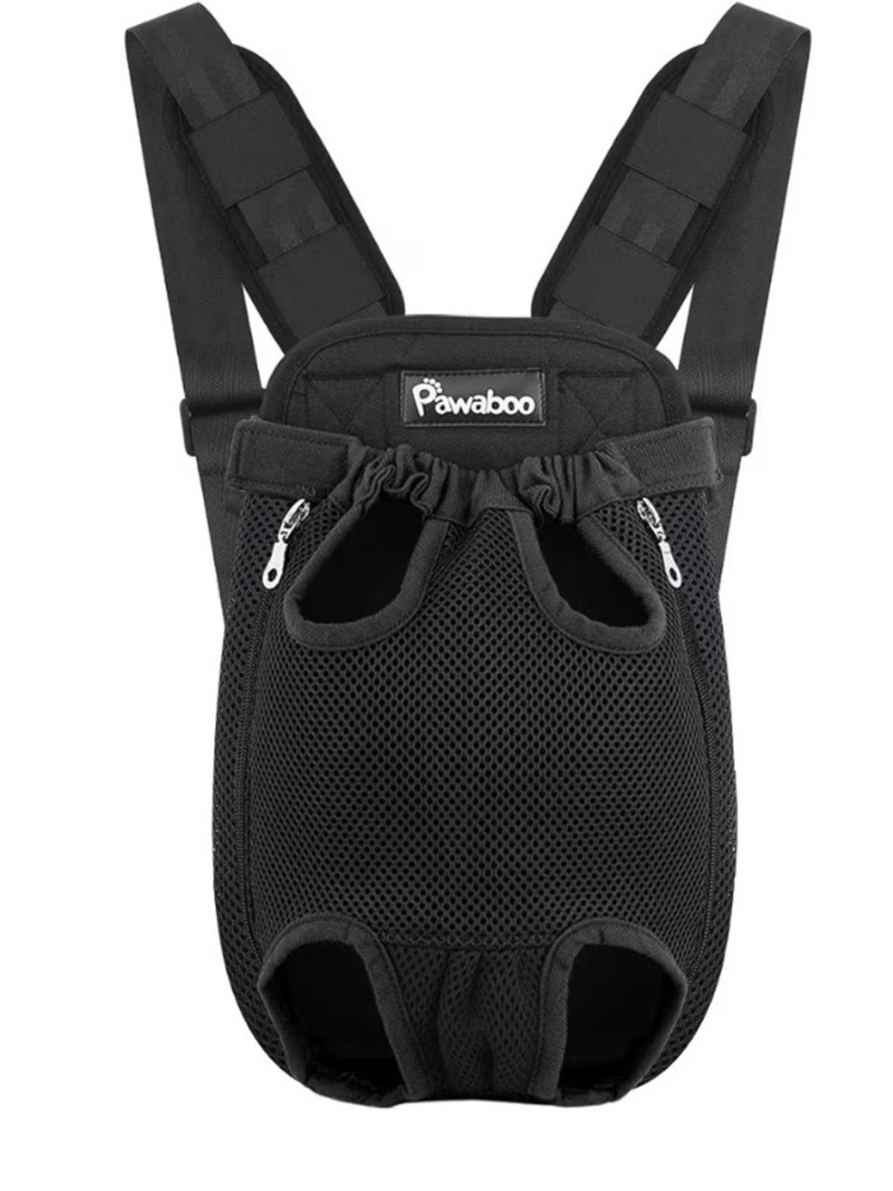 Pawaboo Black Front-Carrier Dog Backpack XL size